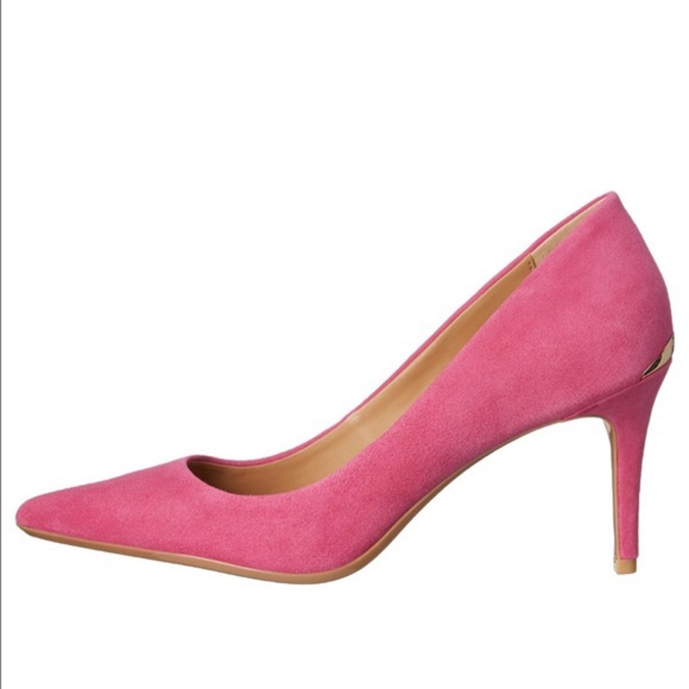 Calvin Klein Pink Suede Pumps | Size 6